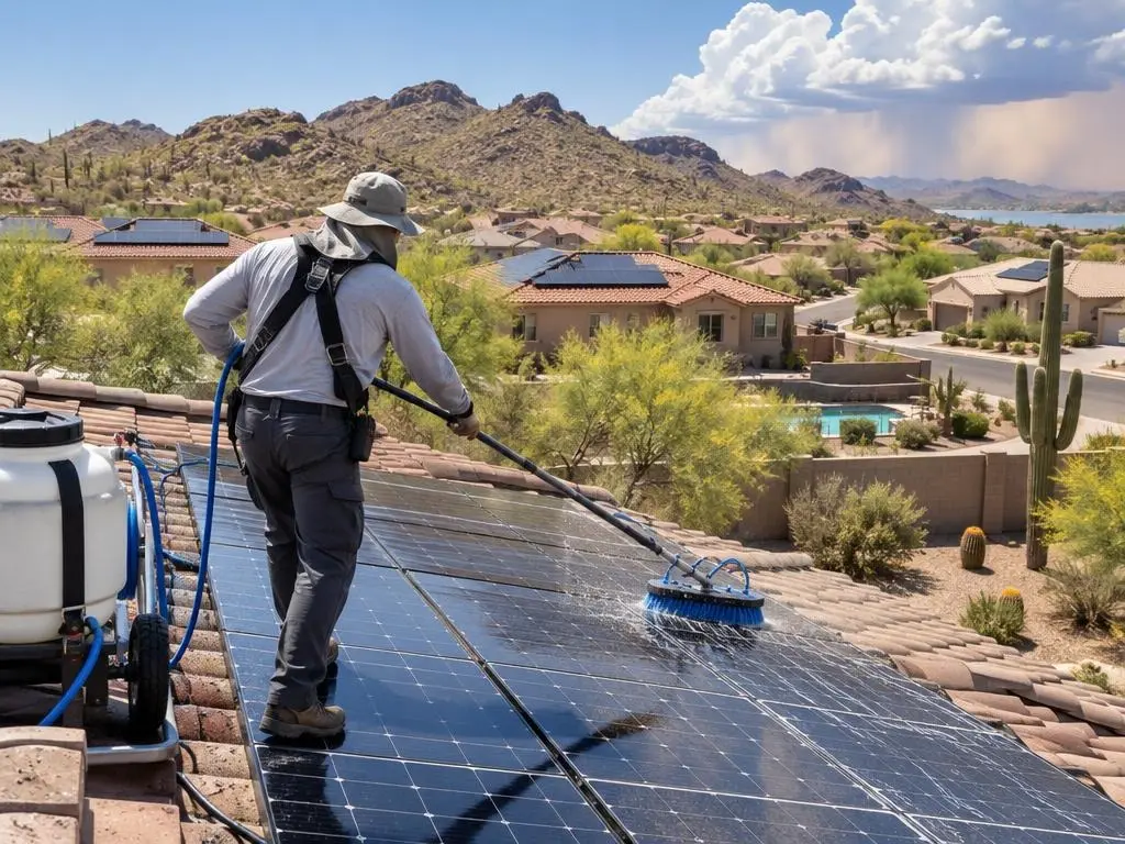 Solar Panel Cleaning in Peoria, AZ